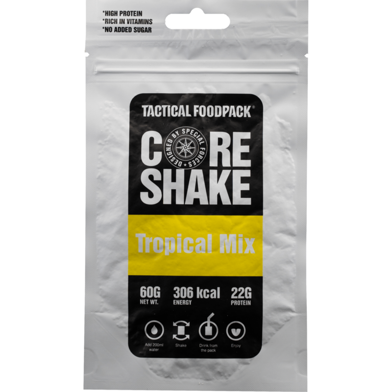 Banaani smuuti ananassiga Core Shake tropical Mix puuviljadega pakend