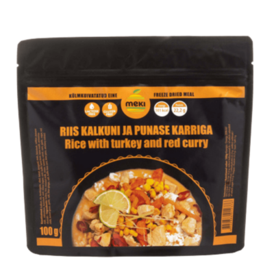 Riis kalkuni ja punase karriga 100g
