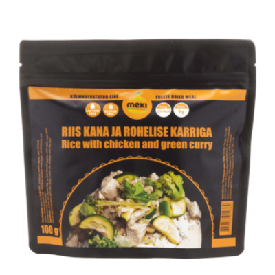 Riis kana ja rohelise karriga 100g