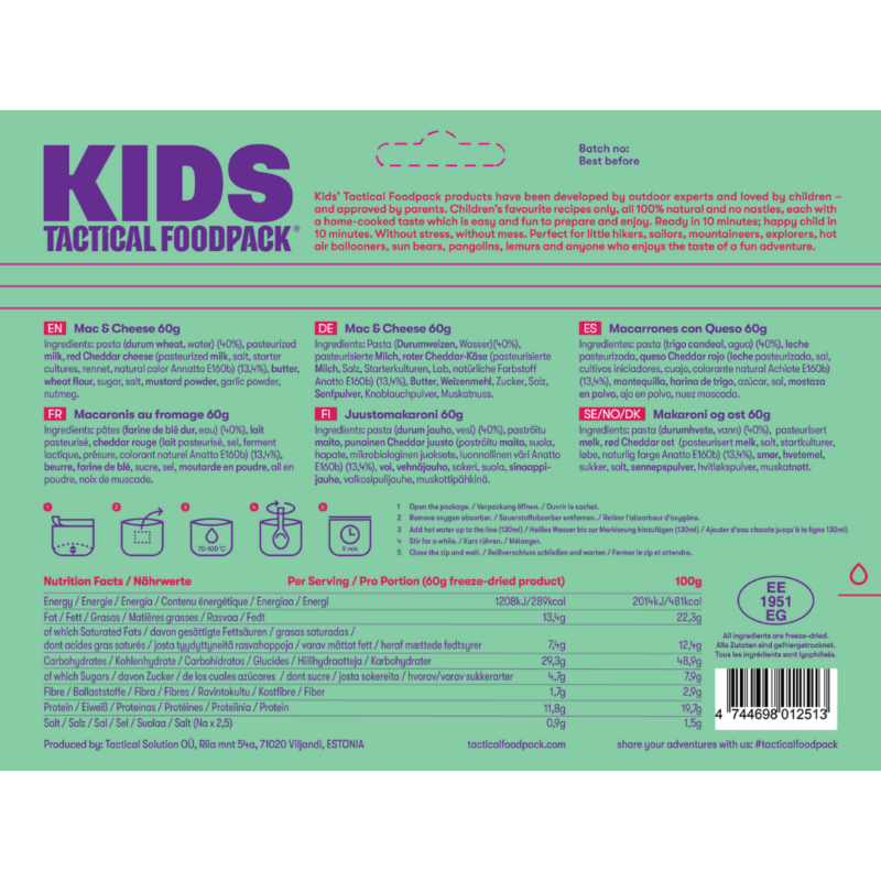 Kids kombopakk Forest lõuna info